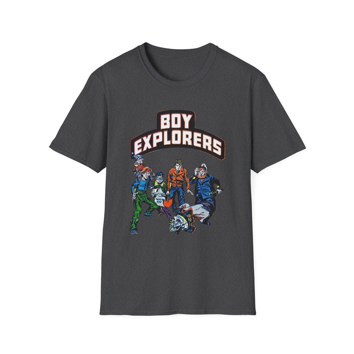 Retro Comic Book Shirt - Softstyle Cotton Tee for Adventure Seekers and Nostalgia Lovers