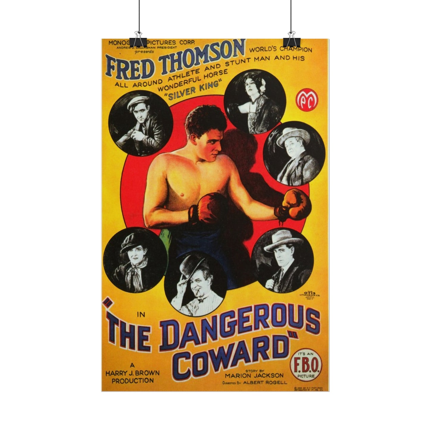 Rolled Poster - Classic Film The Dangerous Coward Movie Poster