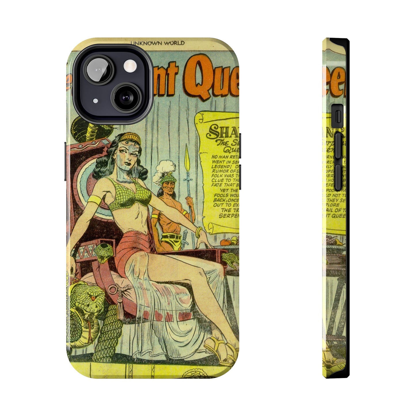 Vintage Serpent Queen Fantasy Comic Phone Case - Old School Male 