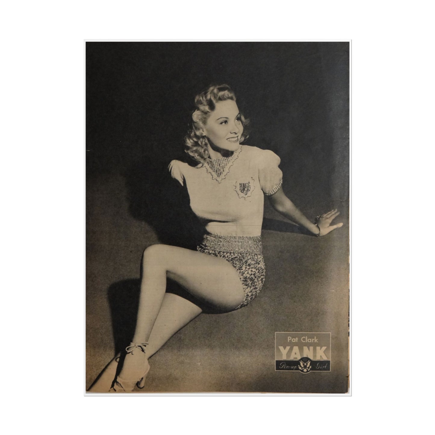 Pin Up Girl Pat Clark Rolled Poster - Old School Male 