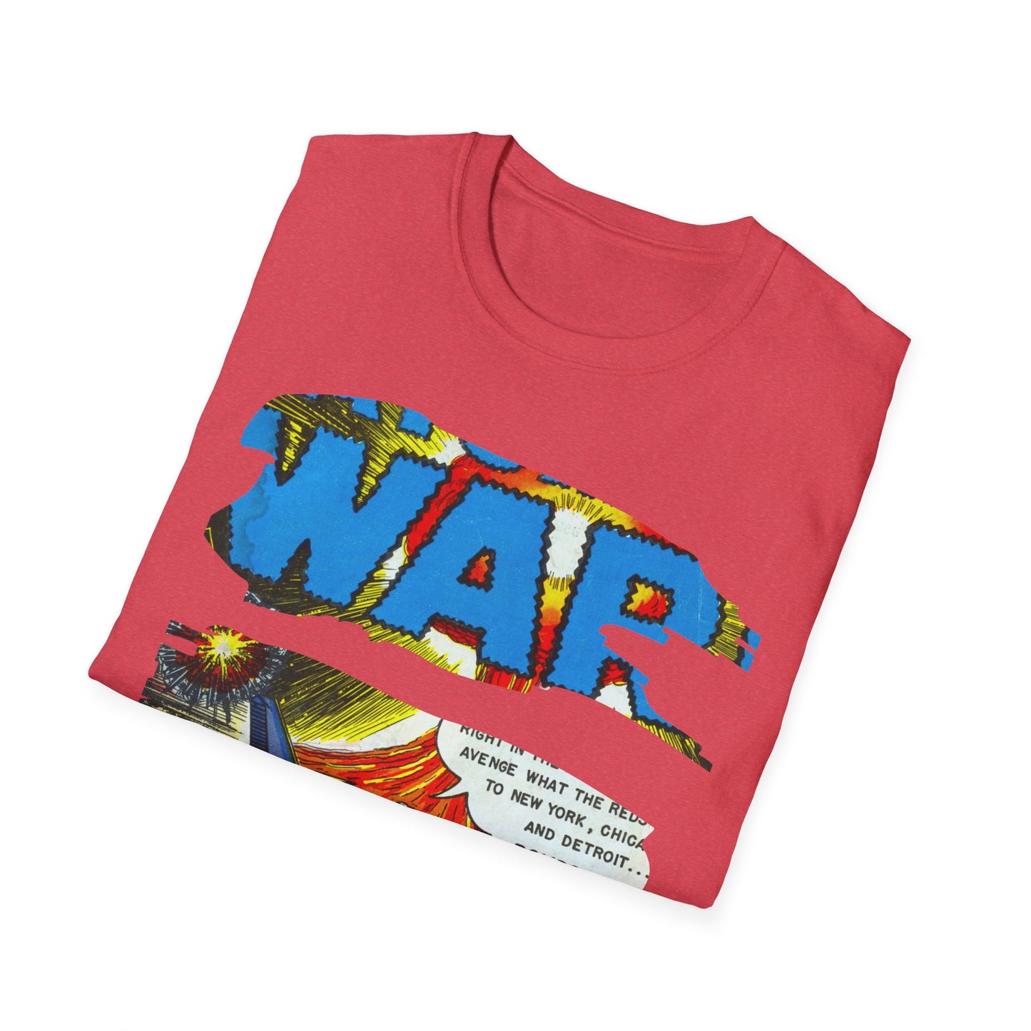 Vintage Comic Art Unisex Soft Cotton Tee