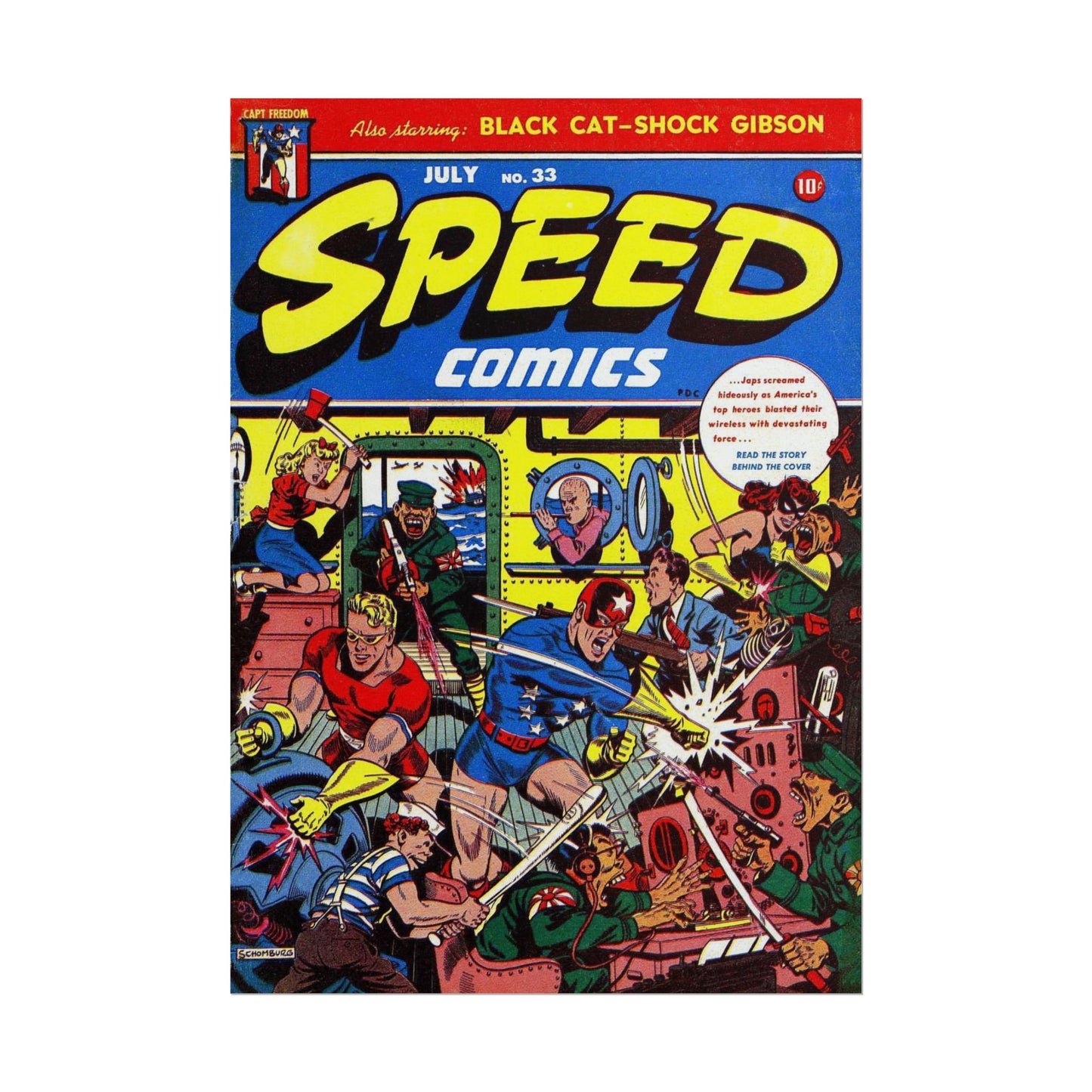 Retro Speed Comics Rolled Poster Rolled Posters - Old School Male 