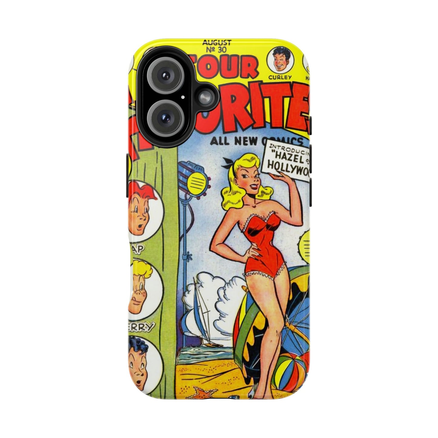 Vintage Comic Book Phone Case - Retro Art Design - Old School Male 