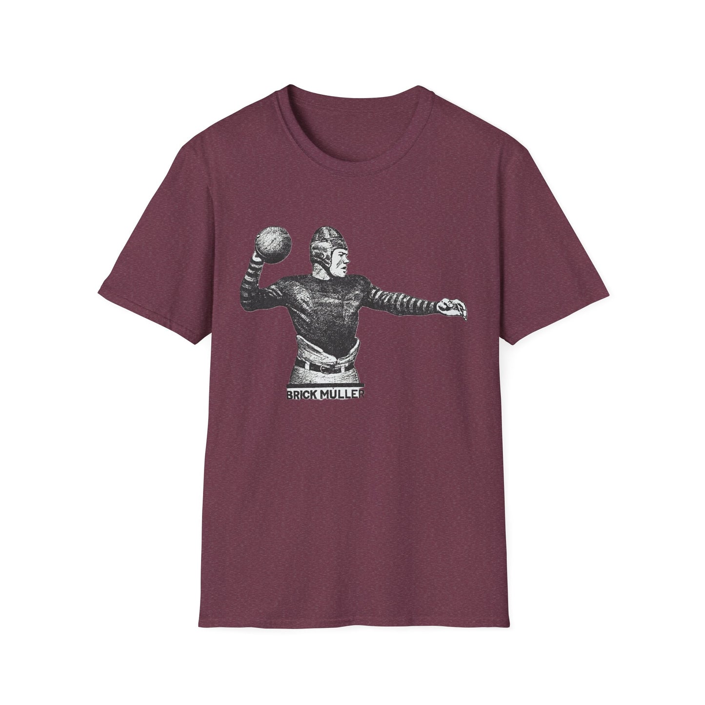 Retro Brick Muller Football Player Tee