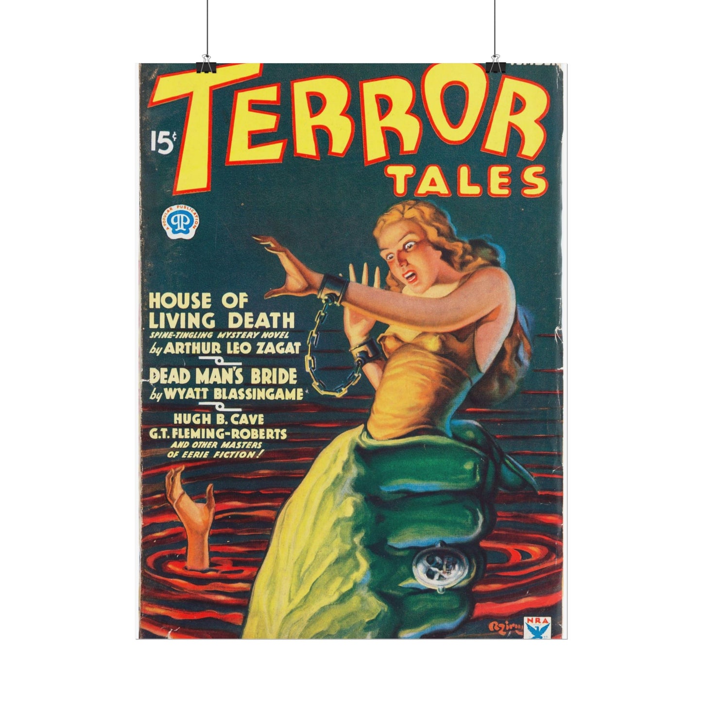 Retro Terror Tales Rolled Posters - Old School Male 