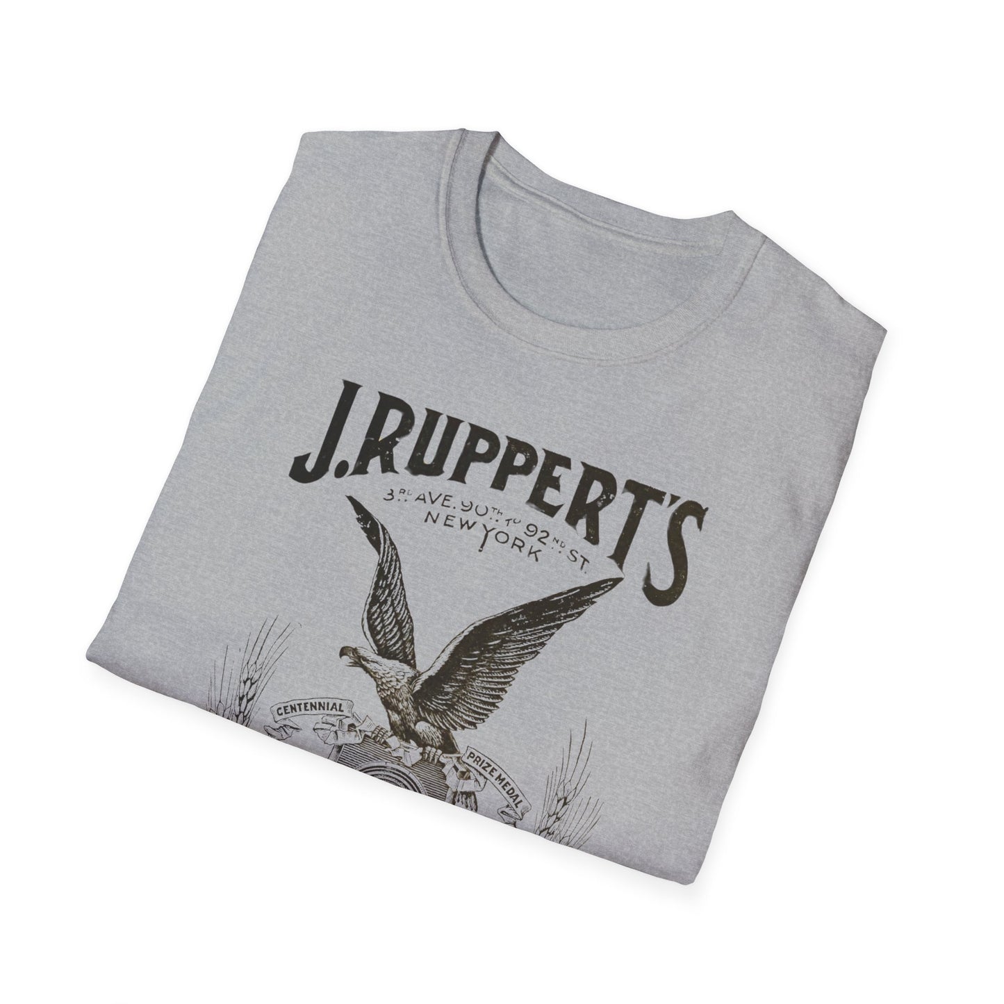 Retro Vintage J Rupperts Brewery T-Shirt - 100% Cotton Classic Fit for Beer Lovers