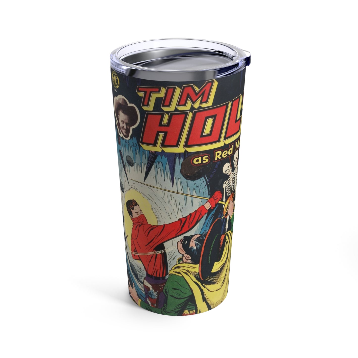 Vintage Tim Holt Red Mask 20oz Insulated Tumbler - Old School Male 