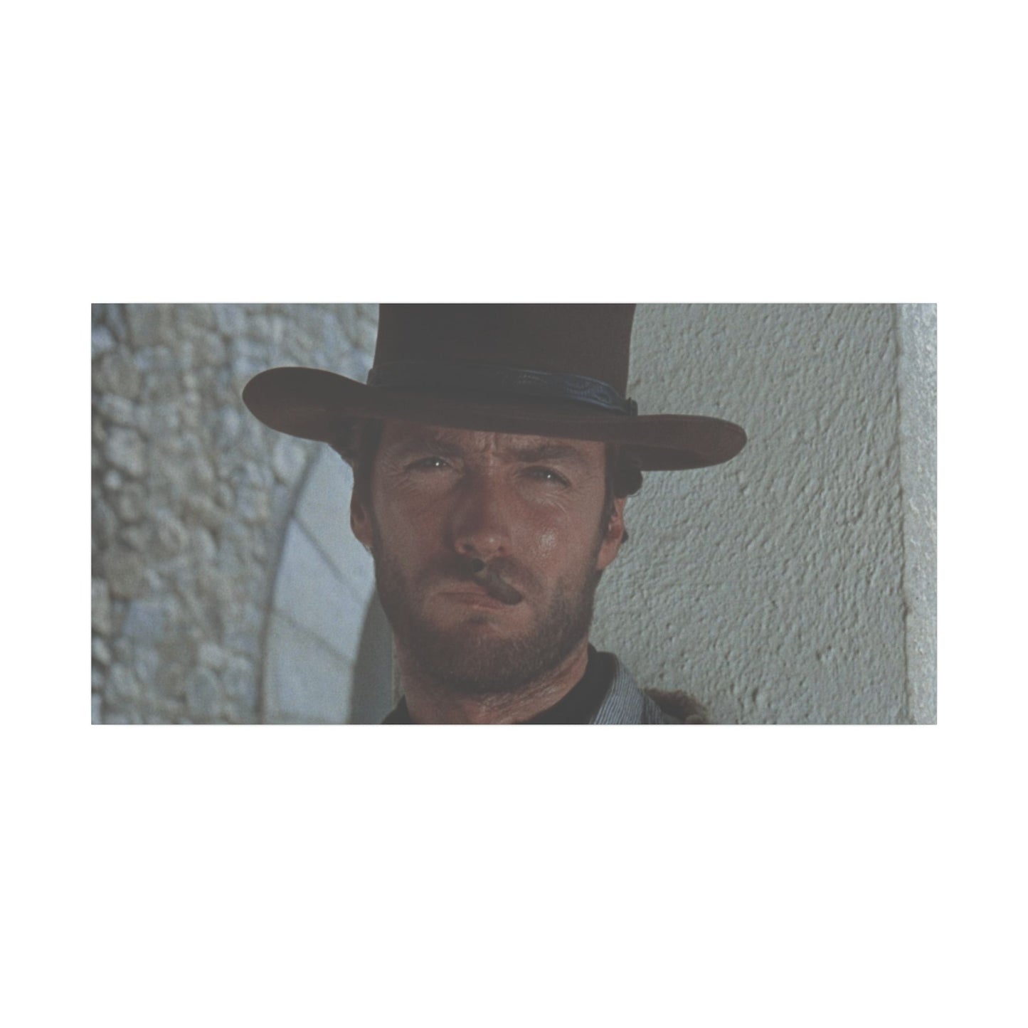 Clint Eastwood as the Man With No Name On Canvas - Old School Male 