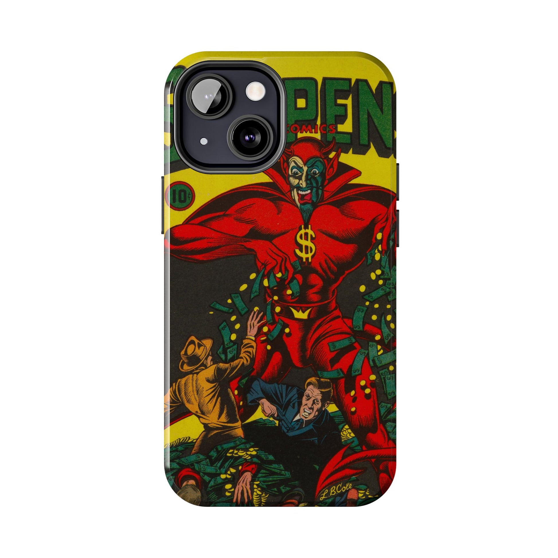 Retro Suspense Comics Phone Case for Tough Protection - Old School Male 