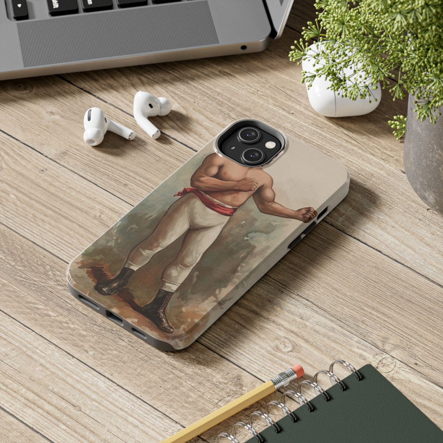 Retro Boxer Graphic Heavy-Duty Phone Cases