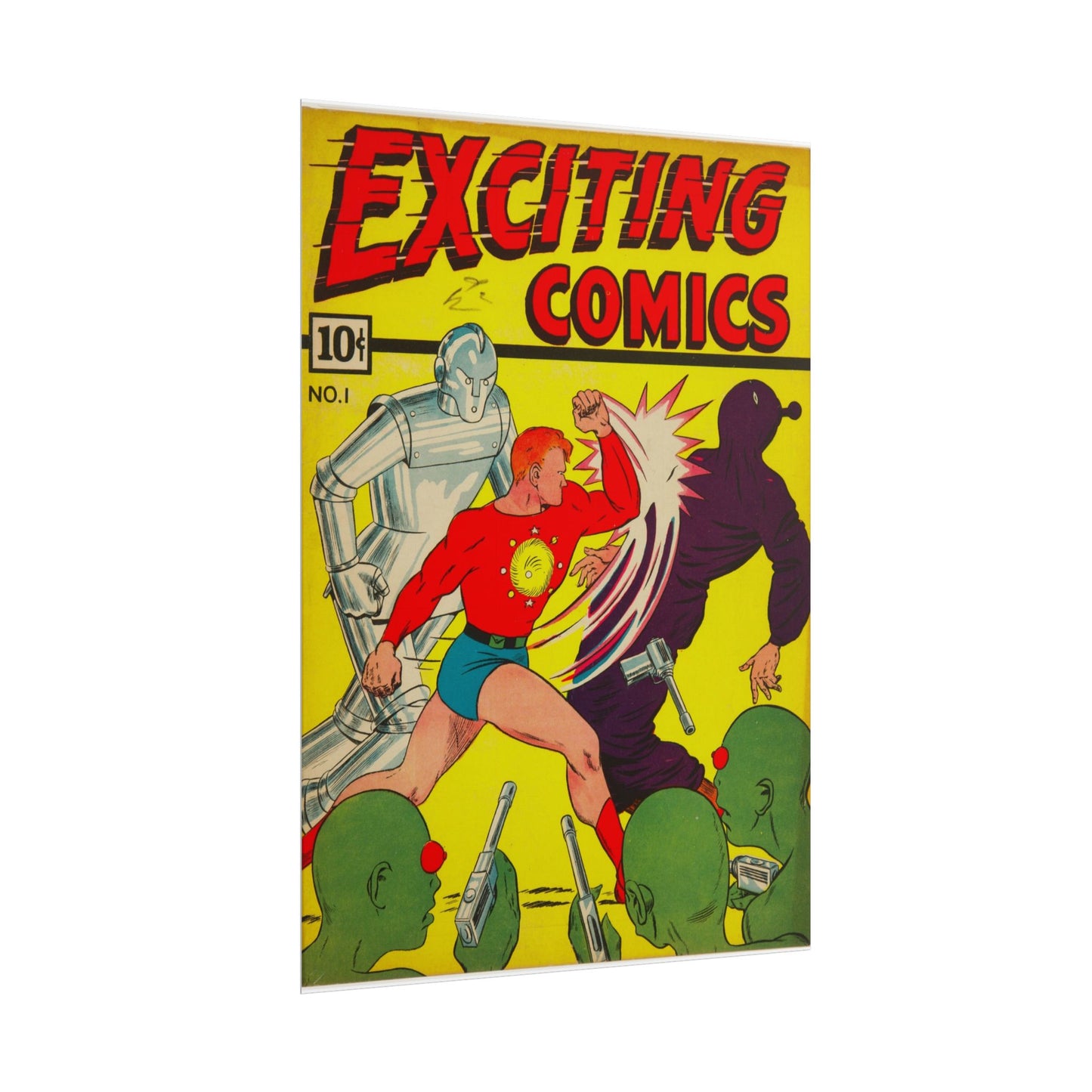 Exciting Comics Rolled Poster Print