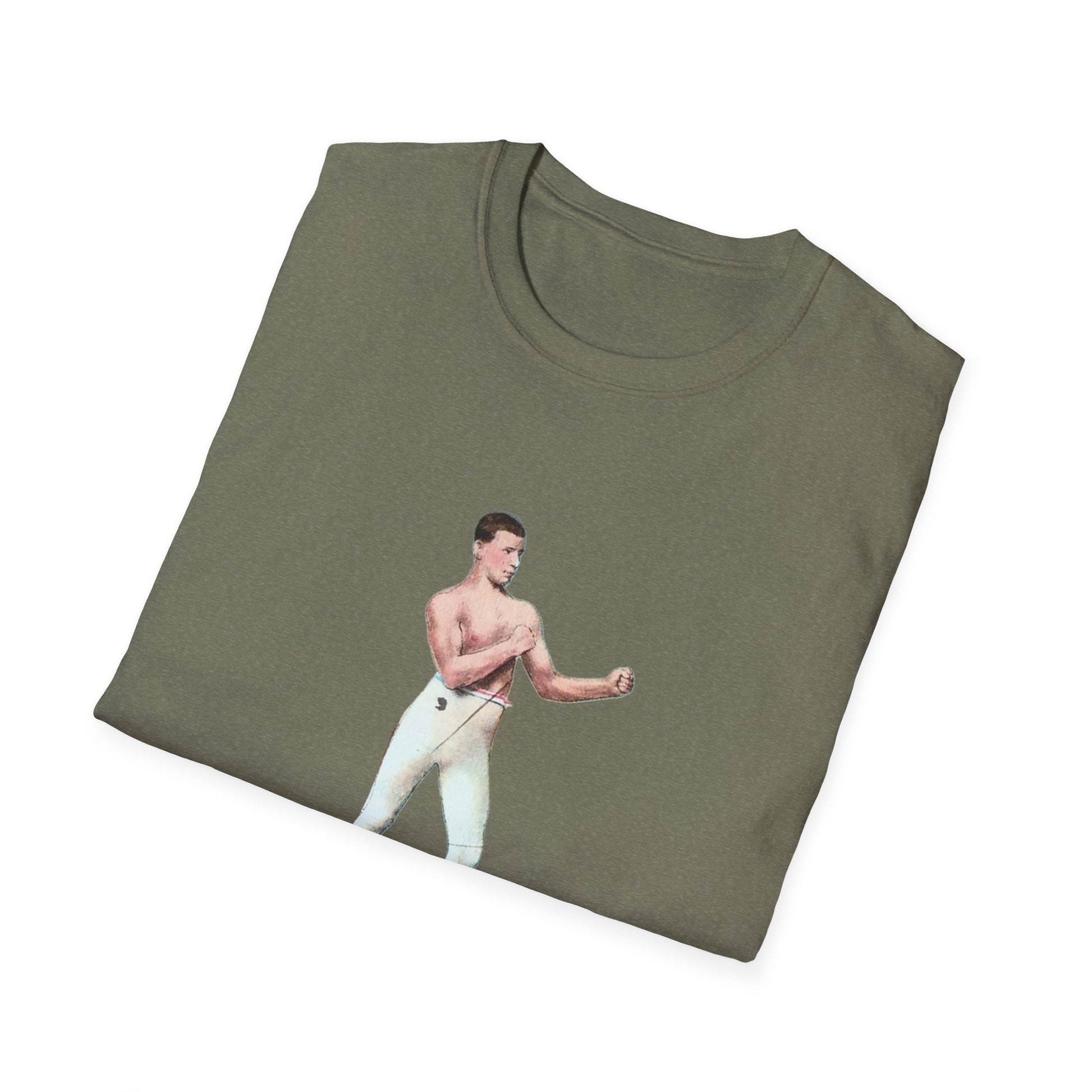 Retro Boxing Champion Unisex Softstyle Tee - Old School Male 