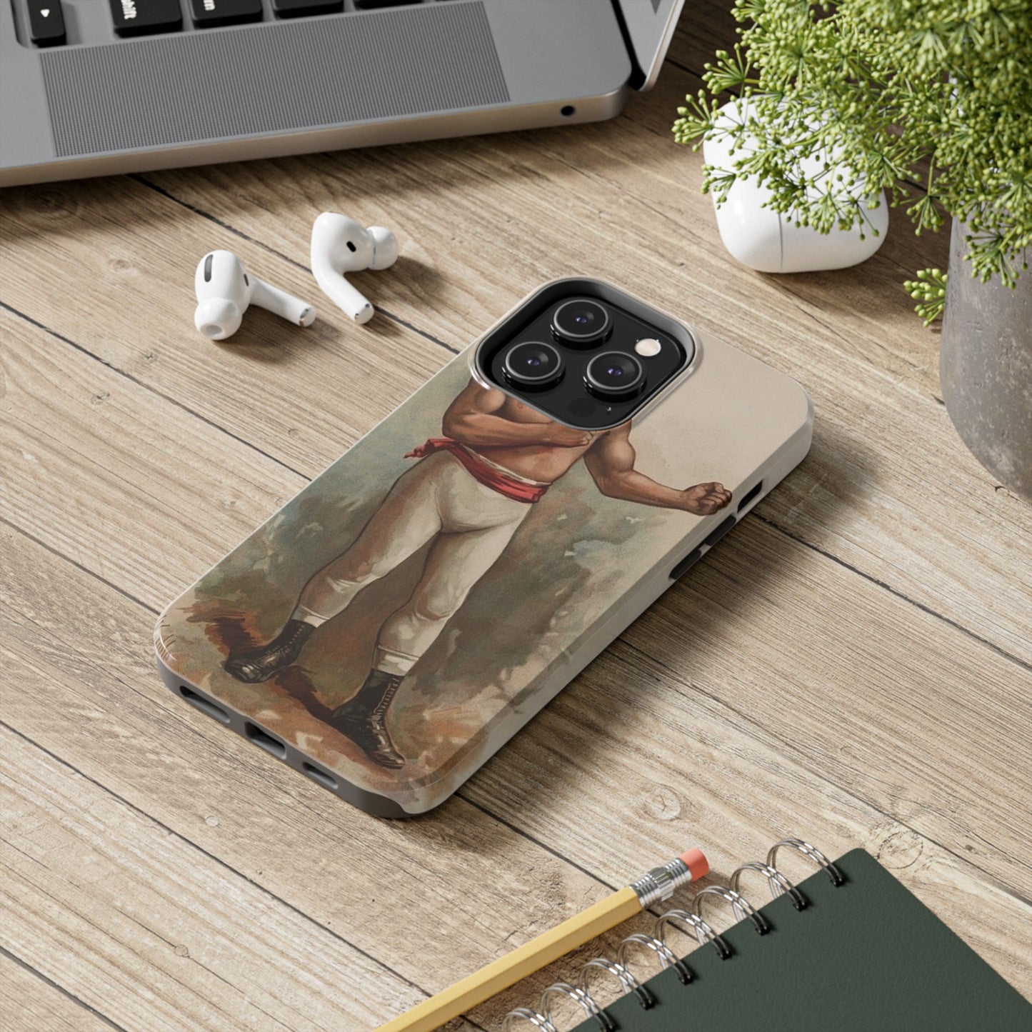 Retro Boxer Graphic Heavy-Duty Phone Cases