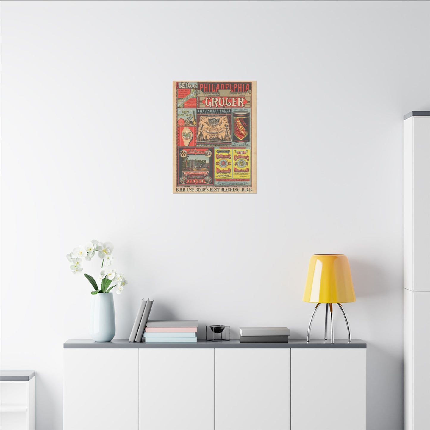 Vintage Grocery Store Canvas Art Print