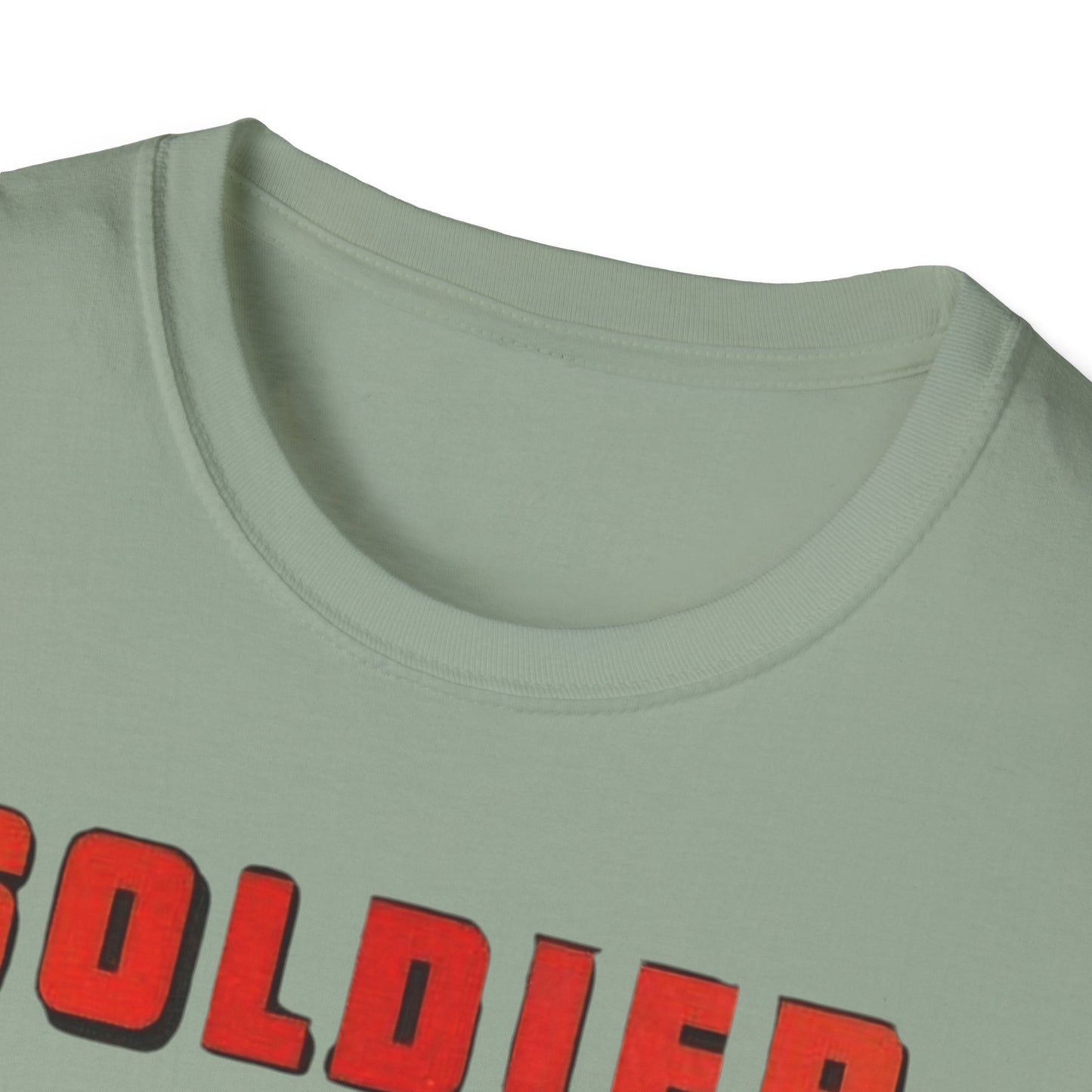 Vintage Retro Soldier Comics Graphic T-Shirt - 100% Cotton Classic Fit Tee