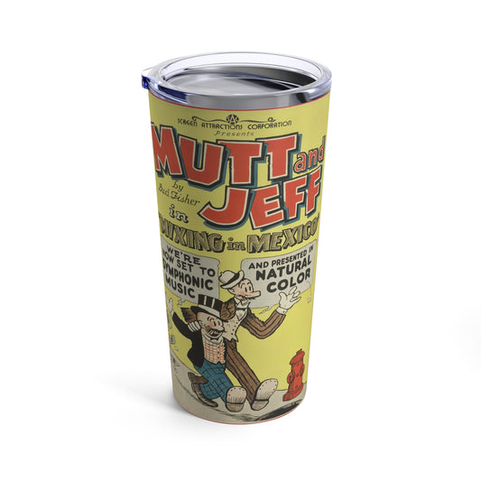 Mutt and Jeff Insulated Beverage Tumbler 20oz - Old School Male 