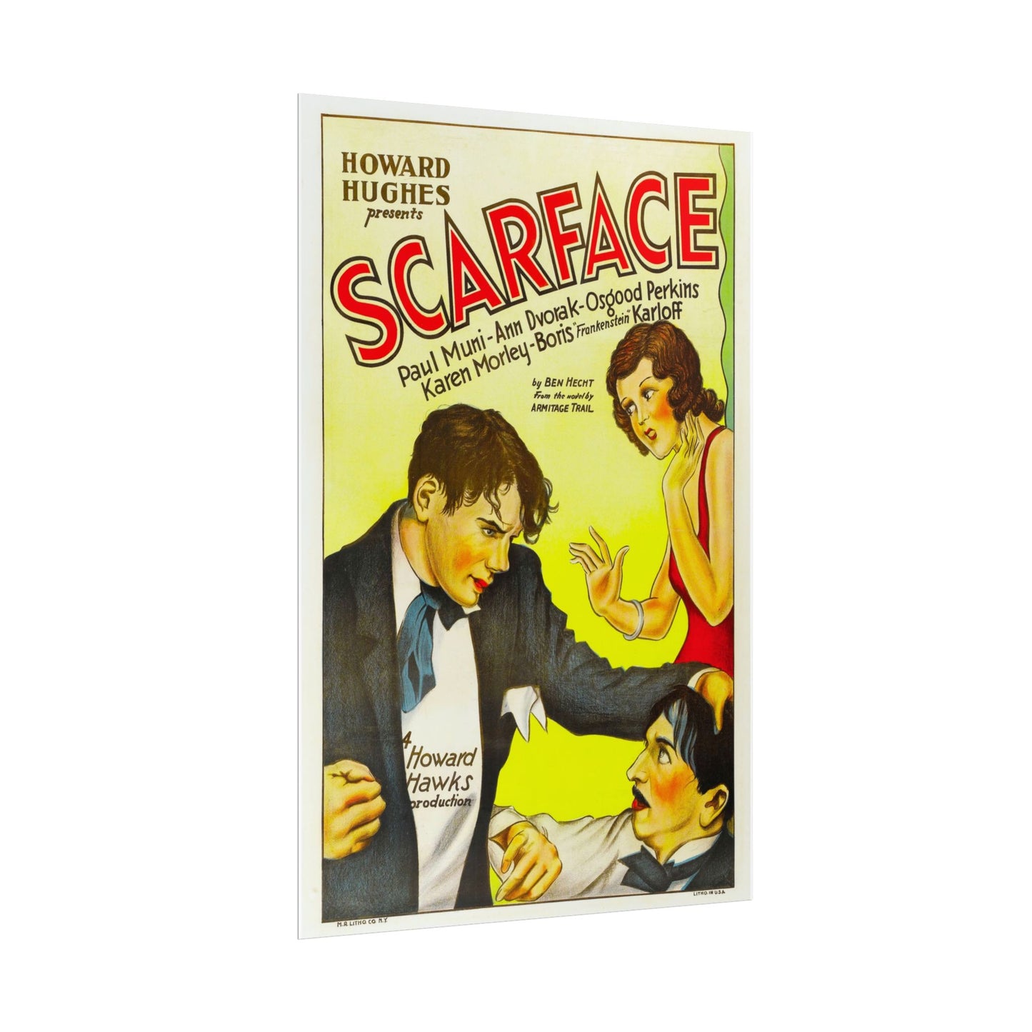 Movie Poster Rolled Posters - Retro Original Scarface Film