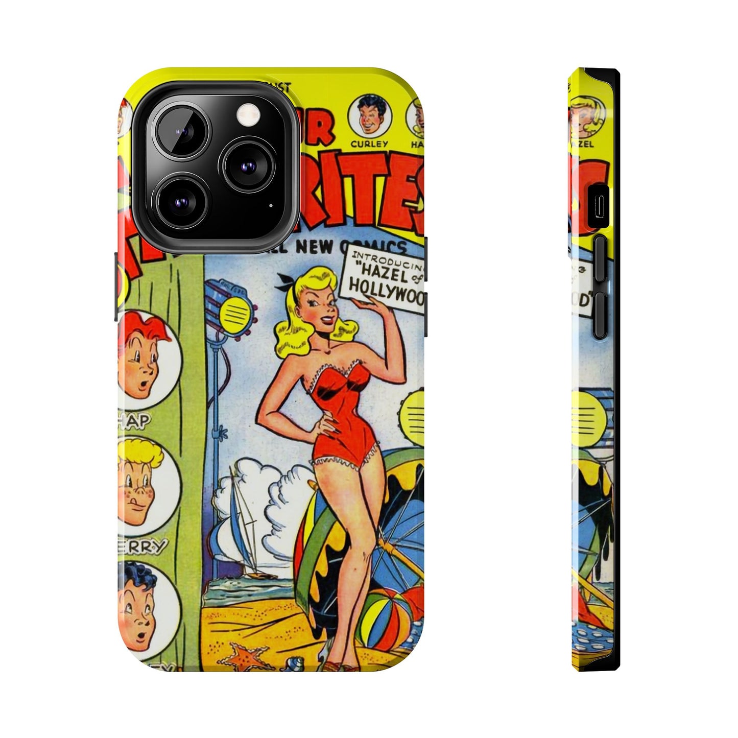 Vintage Comic Book Phone Case - Retro Art Design - Old School Male 