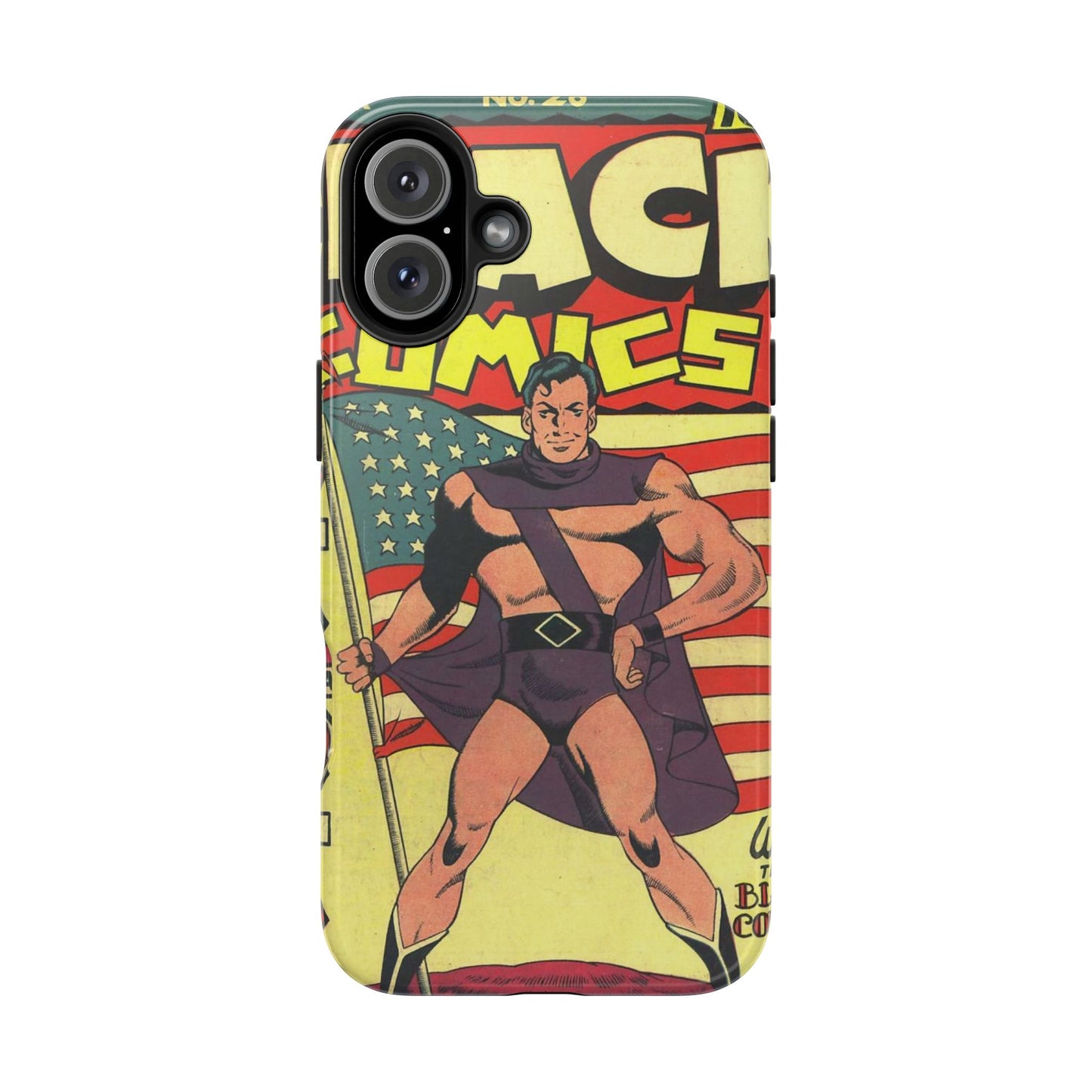 Vintage Comic Book Style Phone Case - Old School Male 