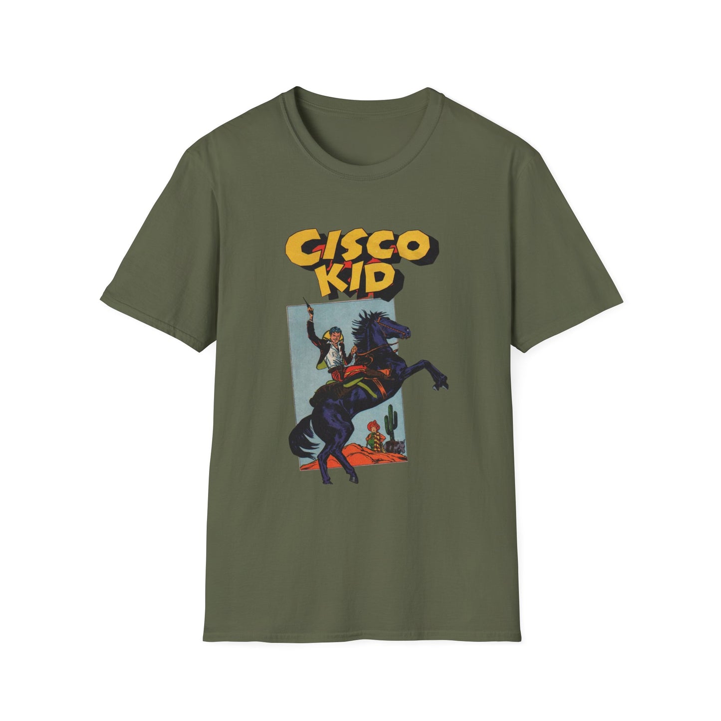 Retro Cisco Kid Comic Book T-Shirt - 100% Cotton, Classic Fit, Perfect for Comic Fans!