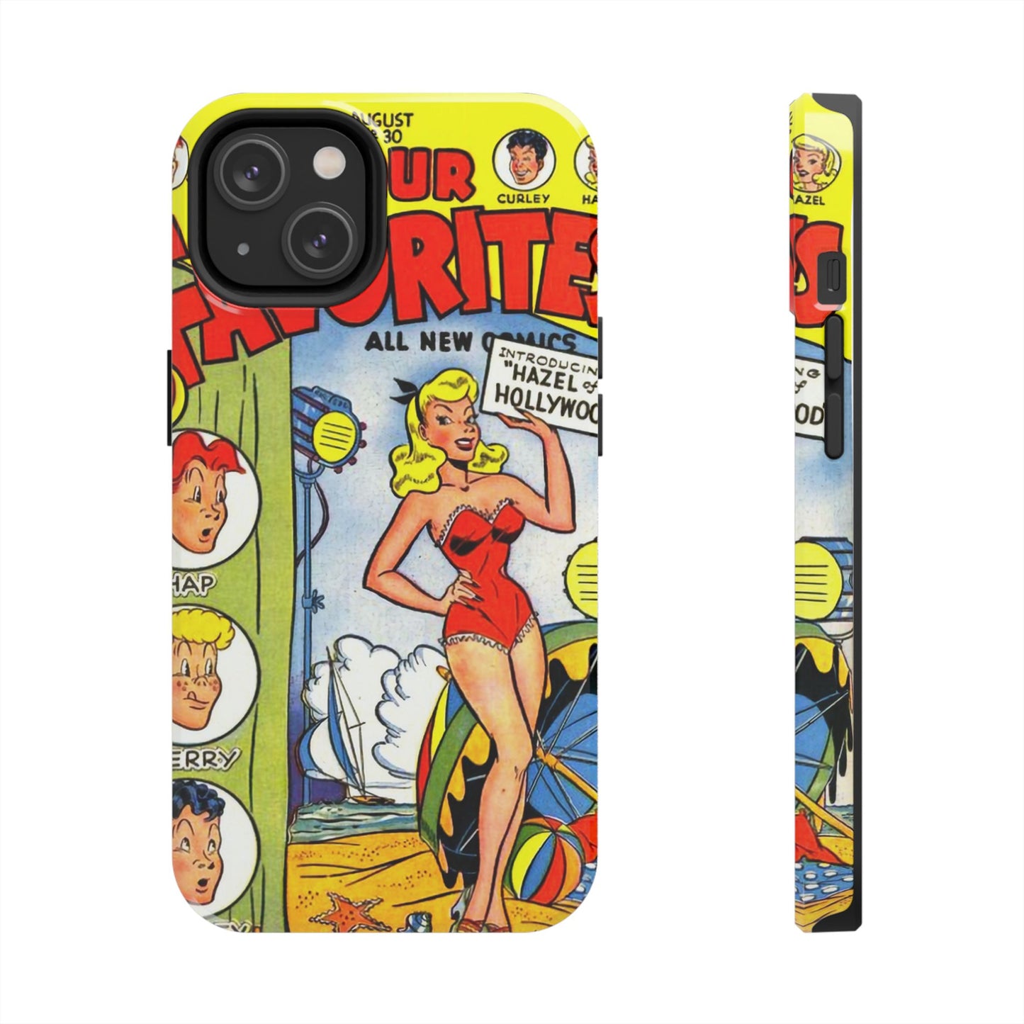 Vintage Comic Book Phone Case - Retro Art Design - Old School Male 