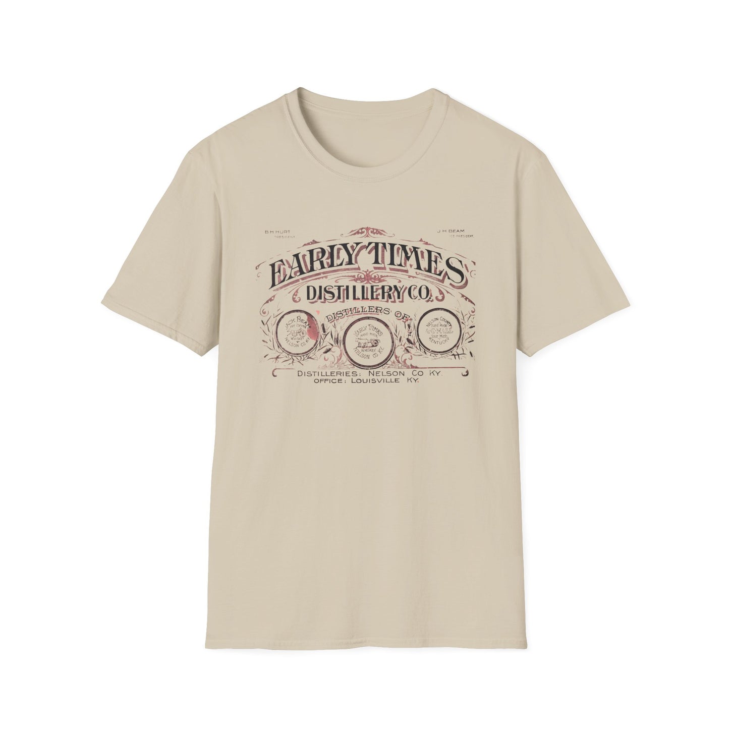 Vintage Early Times Distillery T-Shirt - 100% Cotton, Classic Design, Perfect for Any Occasion