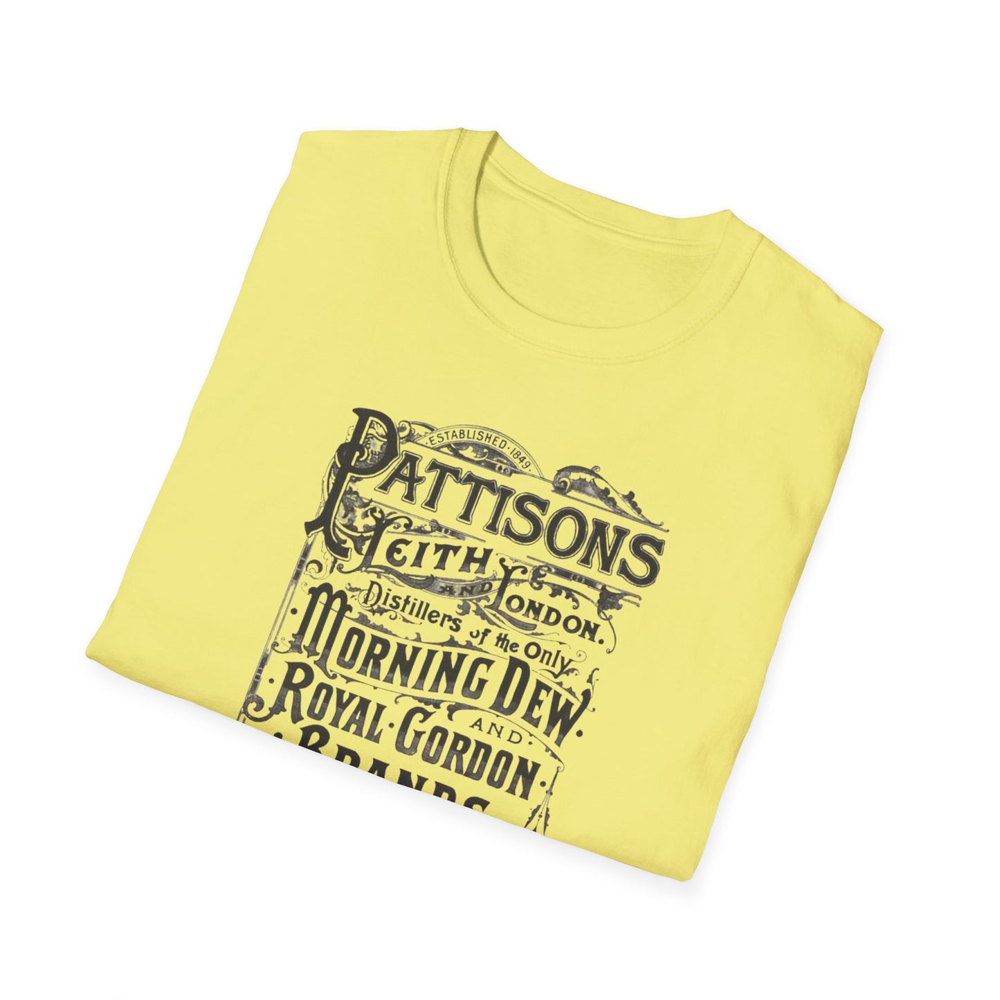 Pattison's Whiskey Graphic T-Shirt - Unisex Vintage Style Tee for Whiskey Lovers