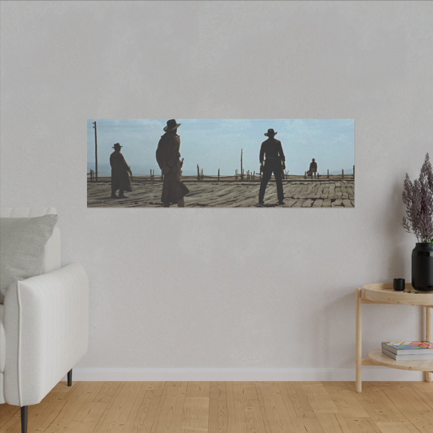 Once Upon a Time in the West Scene Canvas Print - Old School Male 