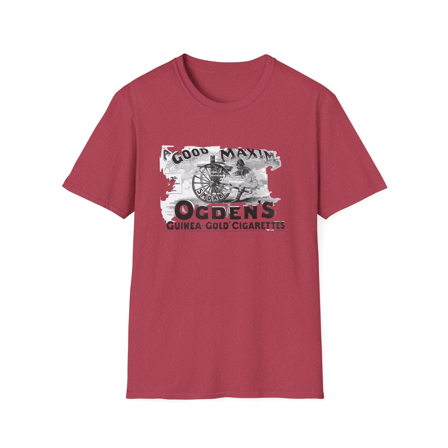 Retro Vintage Ogden's Cigarette Ad T-Shirt - 100% Cotton, Classic Fit, Perfect for Themed Events