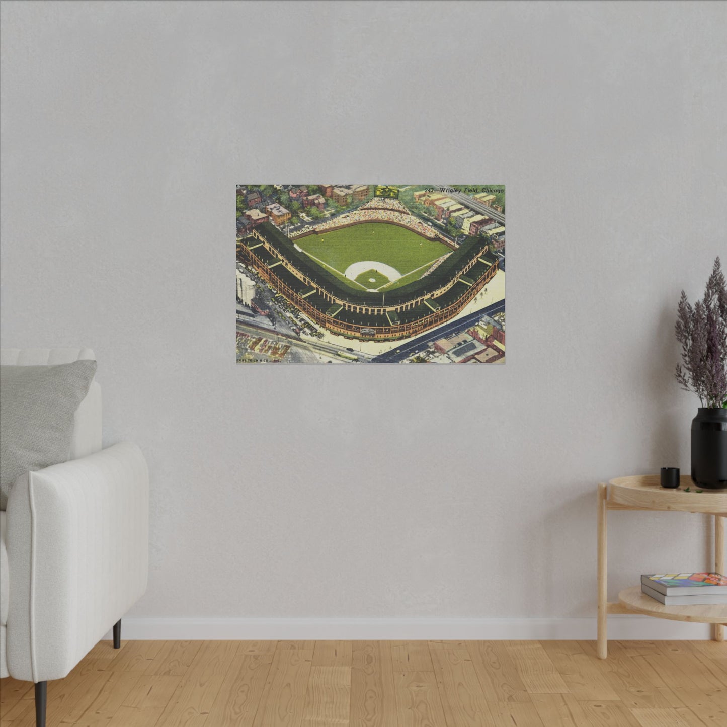 Nostalgic Wrigley Field Canvas Art Print