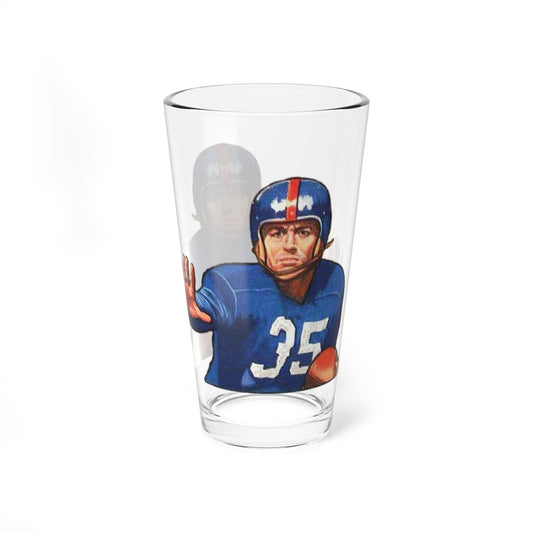 Vintage Gene Roberts Football Hero Pint Glass