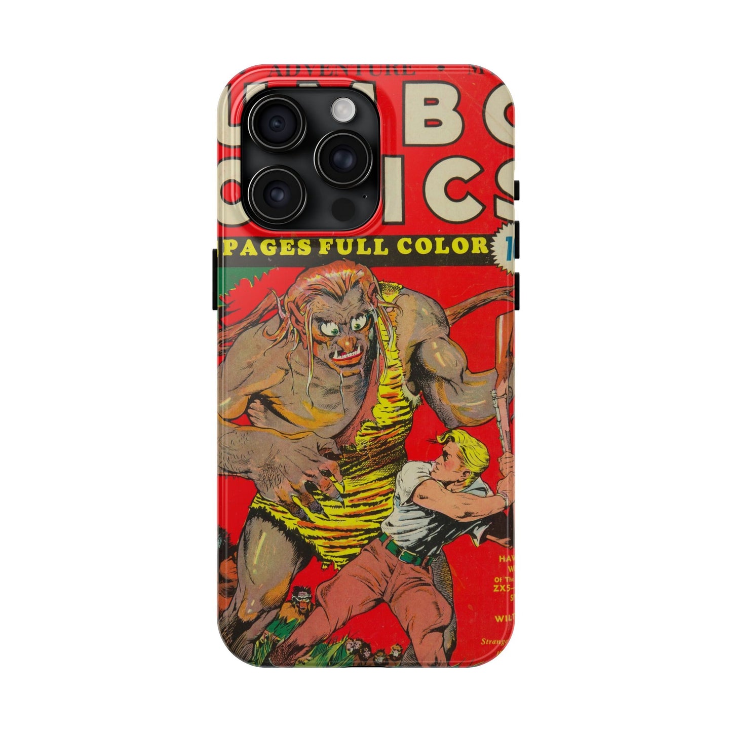 Vintage-Inspired Comic Book Tough Phone Cases - Old School Male 