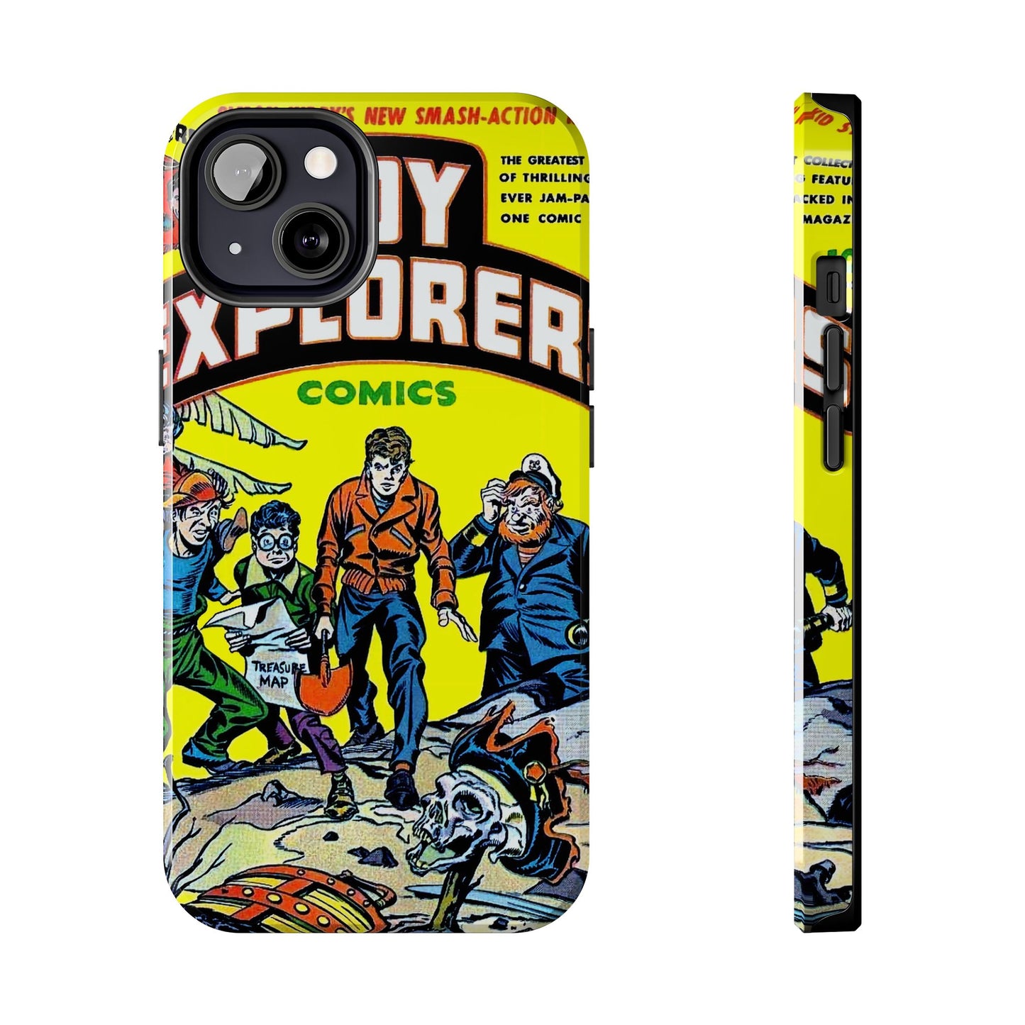 Vintage Comic Book Cover Rugged Phone Cases - Old School Male 