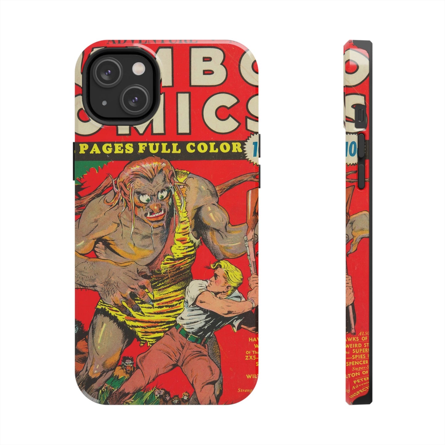 Vintage-Inspired Comic Book Tough Phone Cases - Old School Male 