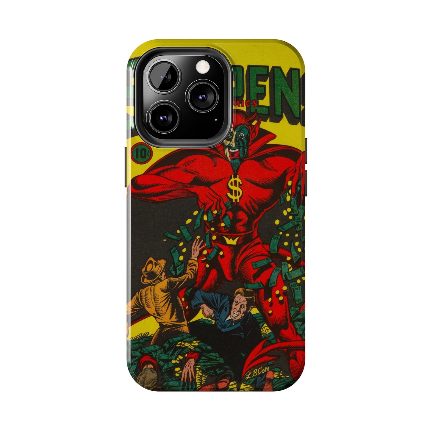 Retro Suspense Comics Phone Case for Tough Protection - Old School Male 