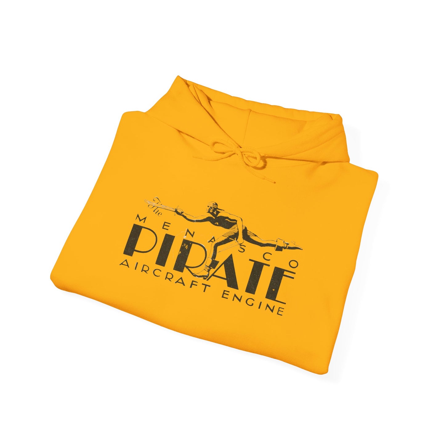 Pirate Aircraft Engines Hoodie - Cozy Unisex Sweatshirt with Kangaroo Pouch & Adjustable Hood