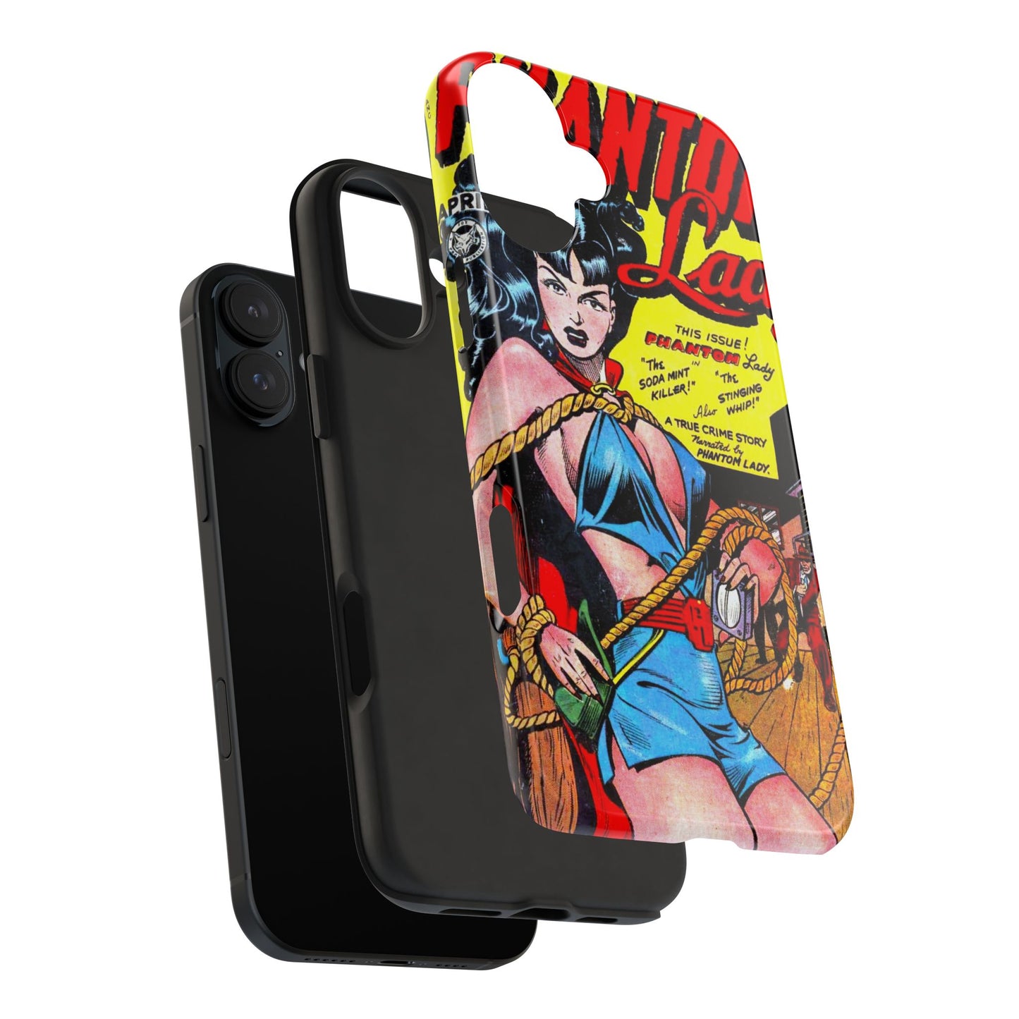 Vintage Phantom Lady Comic Book Phone Cover