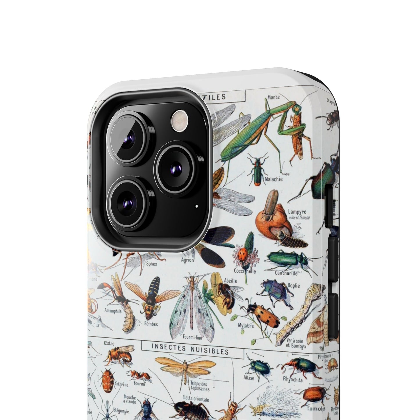 Insect-Themed Impact-Resistant Phone Cases - Old School Male 