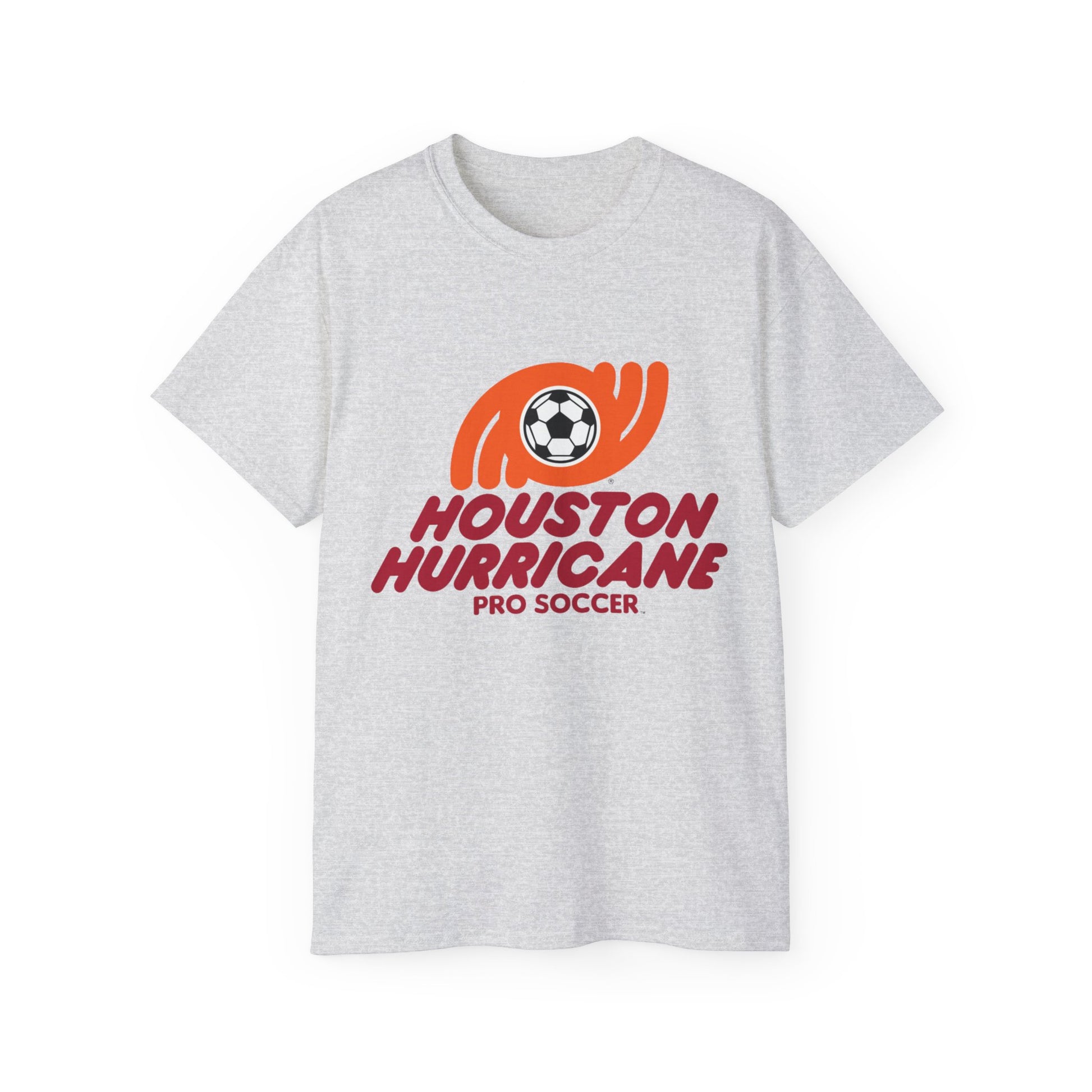 Houston Hurricane Soccer Team Unisex Ultra Cotton Tee - Old School Male 