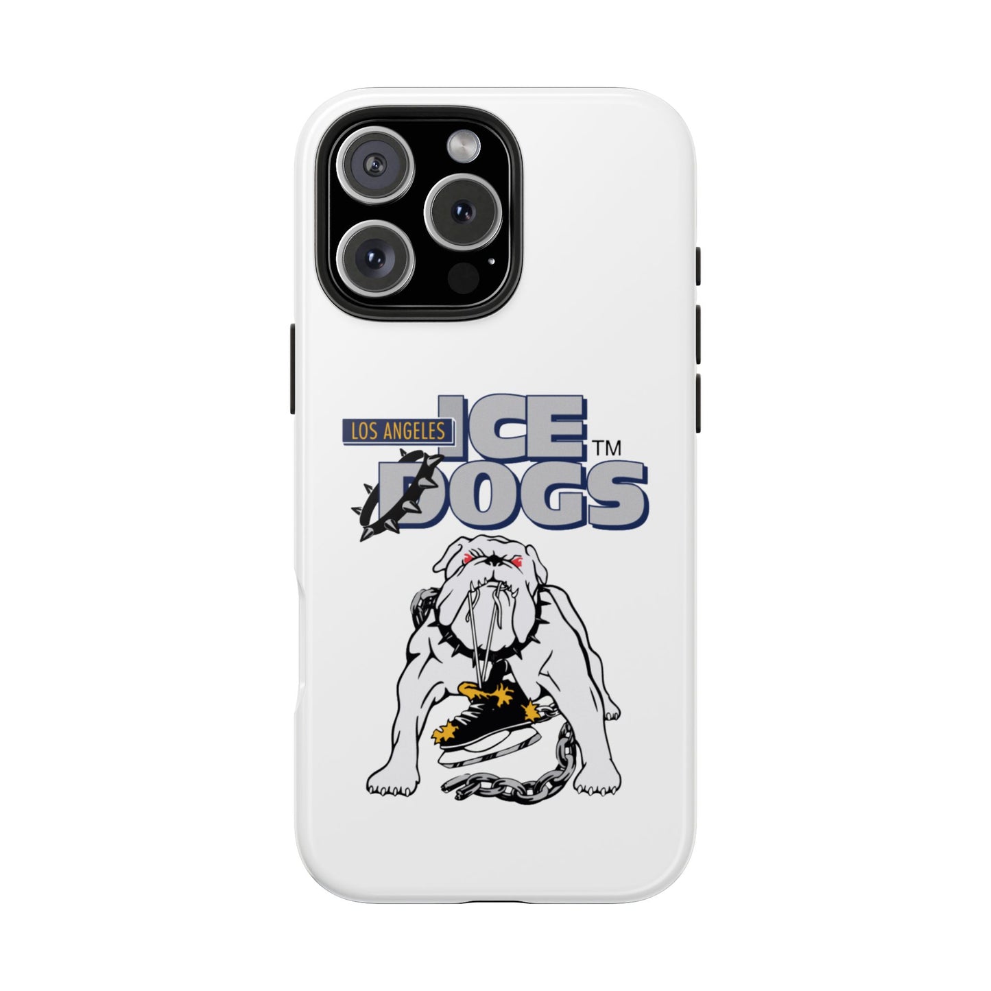 Vintage Los Angeles Ice Dogs Hockey Team Logo Durable Phone Cases - Old School Male 