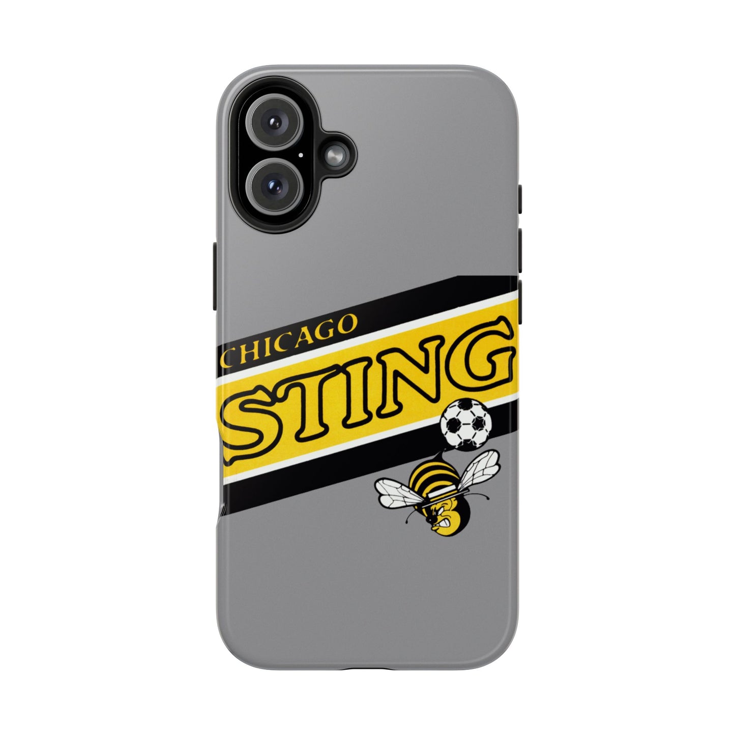 Vintage Chicago Sting Soccer Team Logo Durable Phone Cases - Old School Male 