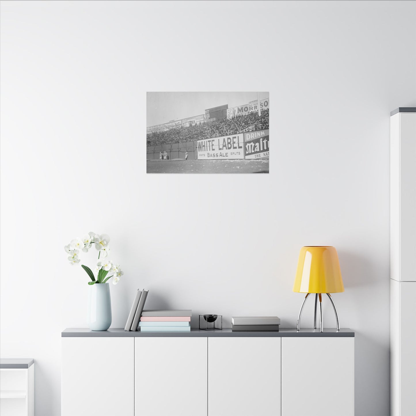 Vintage Bleachers at the Polo Grounds in NYC Canvas Print