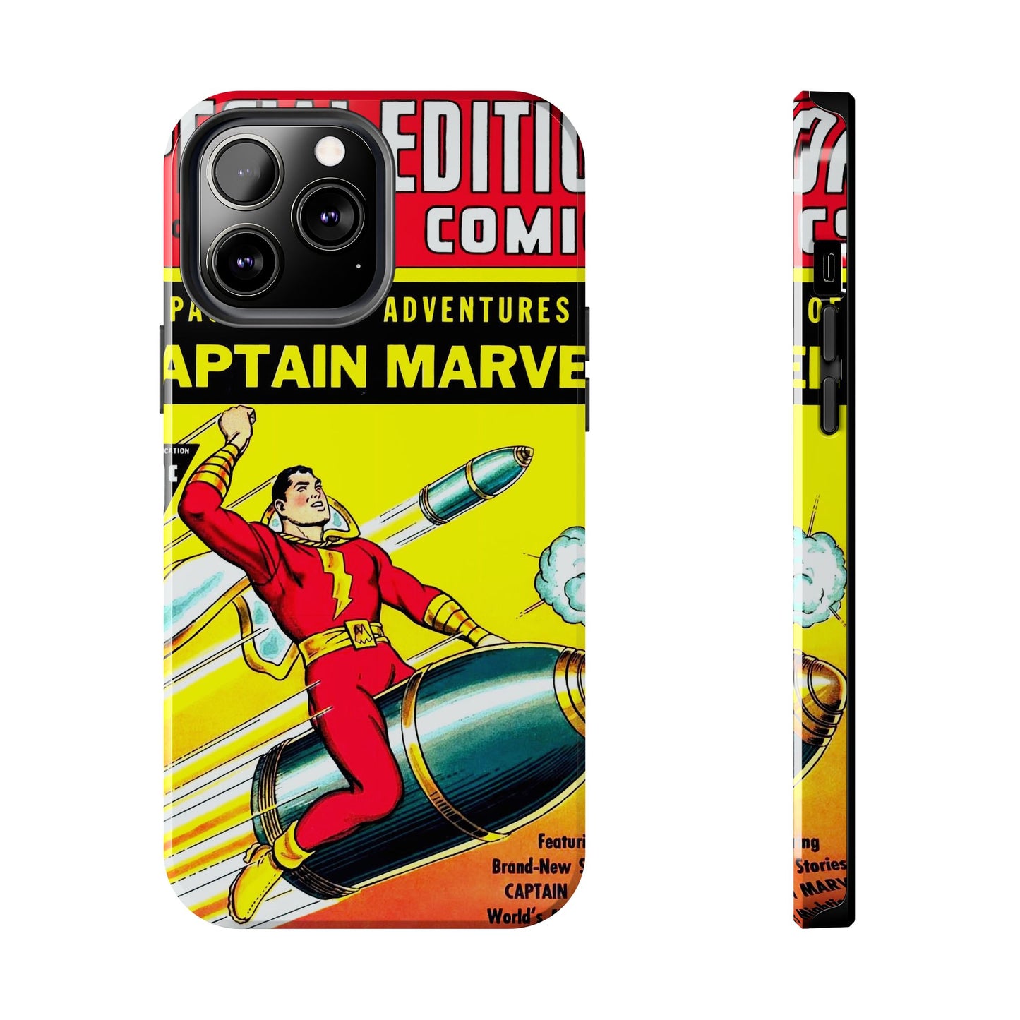 Vintage Captain Marvel Comic Tough Phone Cases - Old School Male 