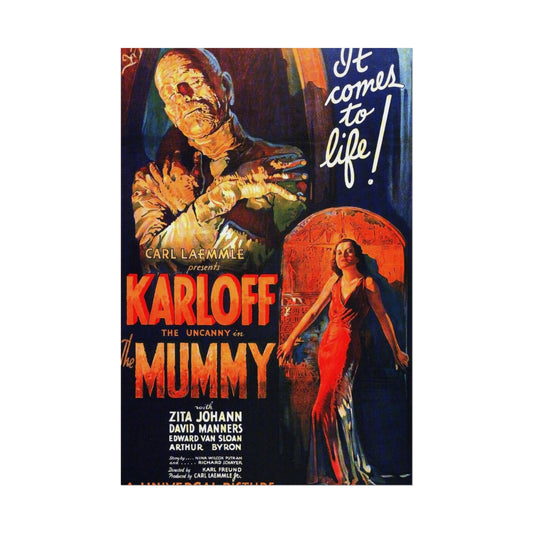 Stunning The Mummy Movie Poster Featuring Boris Karloff - Retro Print in Multiple Sizes