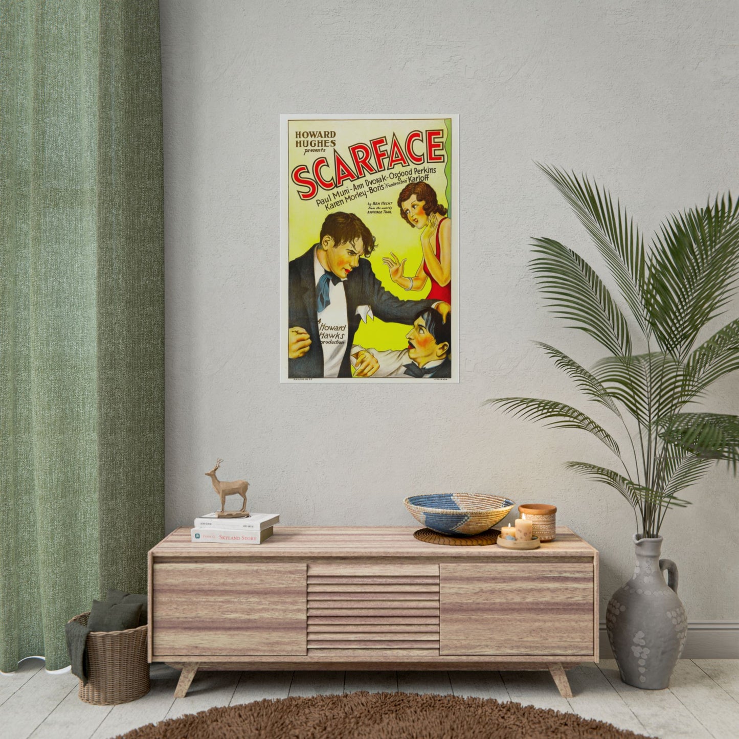 Movie Poster Rolled Posters - Retro Original Scarface Film