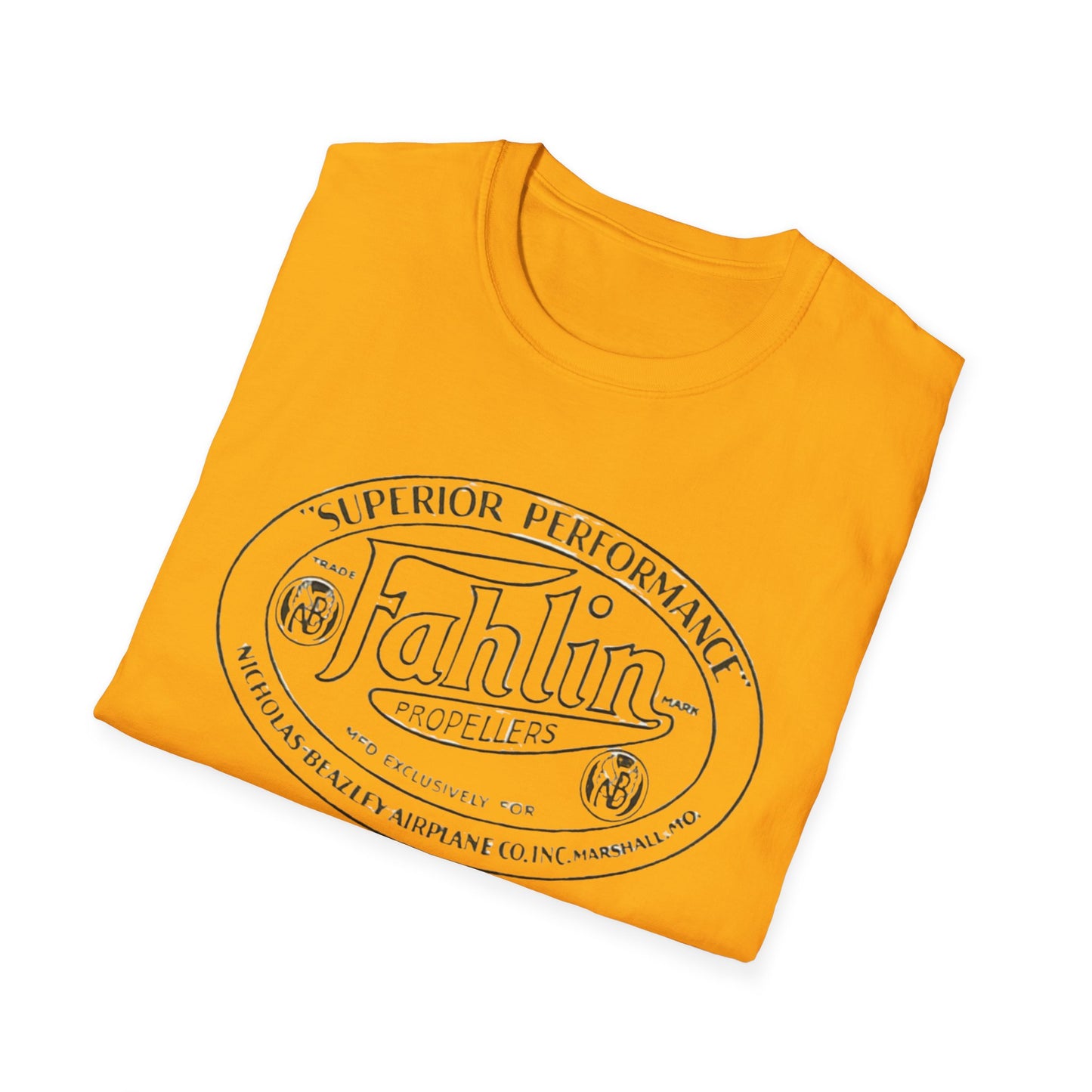 Cool Retro Fahlin Propellor T-Shirt: 100% Cotton, Vintage Vibes, Perfect For Your Weekend Adventures!