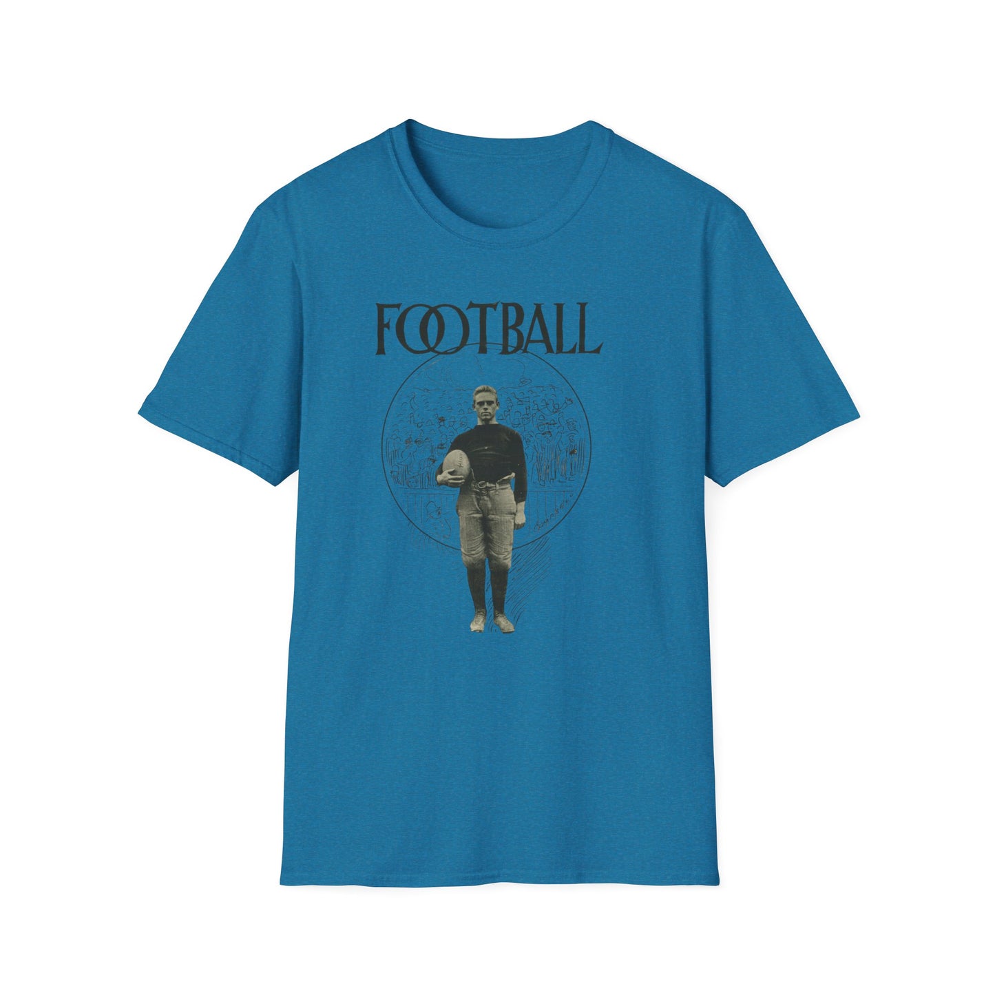 Score Big With Our Vintage Football Tee - Unisex Comfort For Game Day and Retro Vibes!