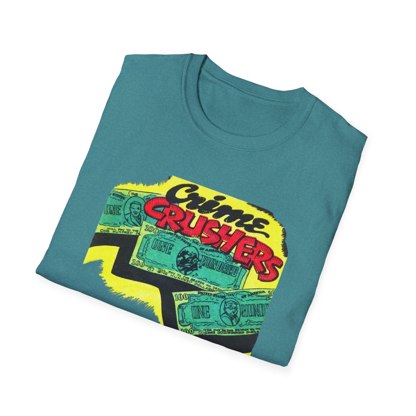 Retro Crime Crushers True Crime T-Shirt - Vintage Style Tee for Mystery Lovers