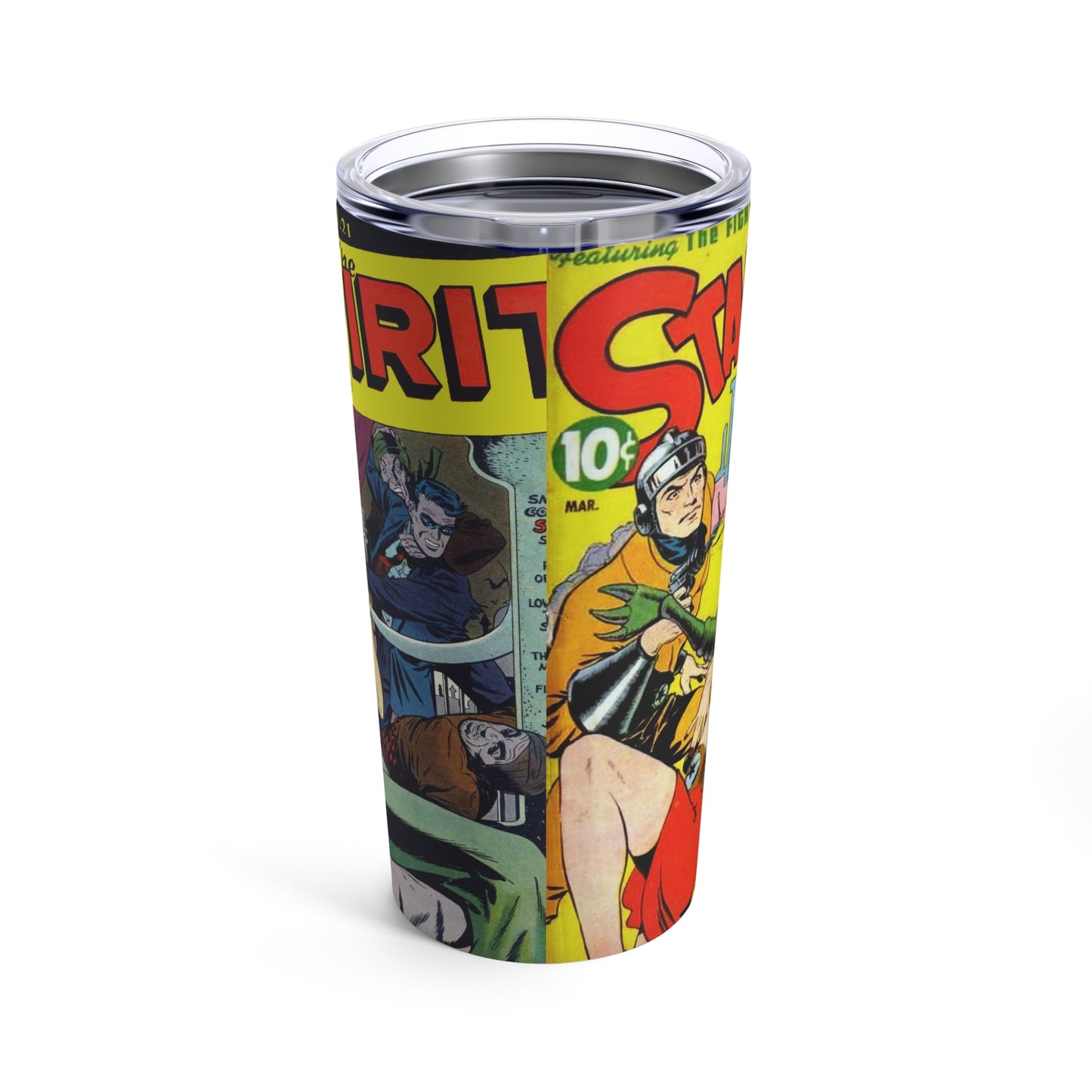 Drink Tumbler Retro 50s Comic Book Design 20oz - Old School Male 