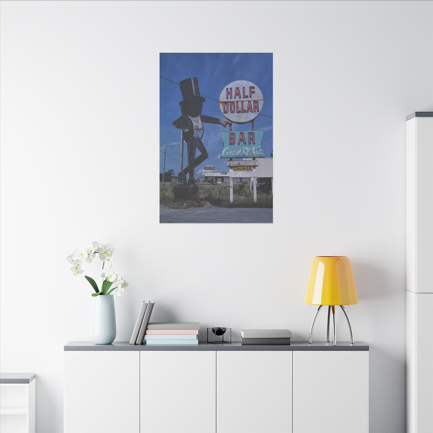 Retro Abandoned Half Dollar Bar Canvas Print